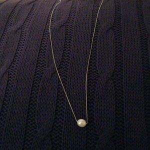 Beautiful Pearl necklace  .925 SS.